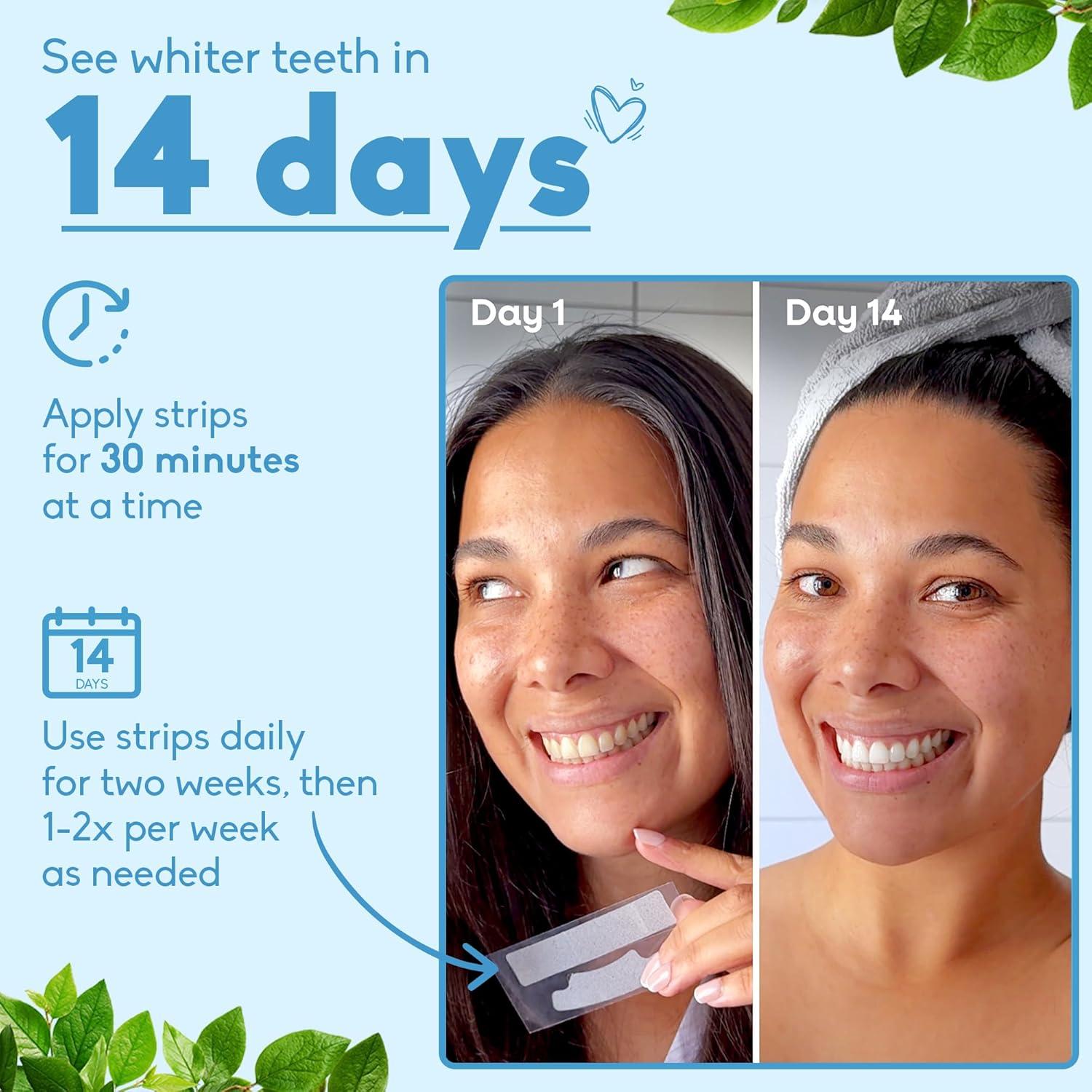 image:imageThe Humble Co Advanced Teeth Whitening Strips Sensitive Teeth Whitening Strips Gentle Enamel Safe amp Peroxide Free Tooth Whitener Dental Oral Care Products amp Essentials 14 Treatments 28 Count