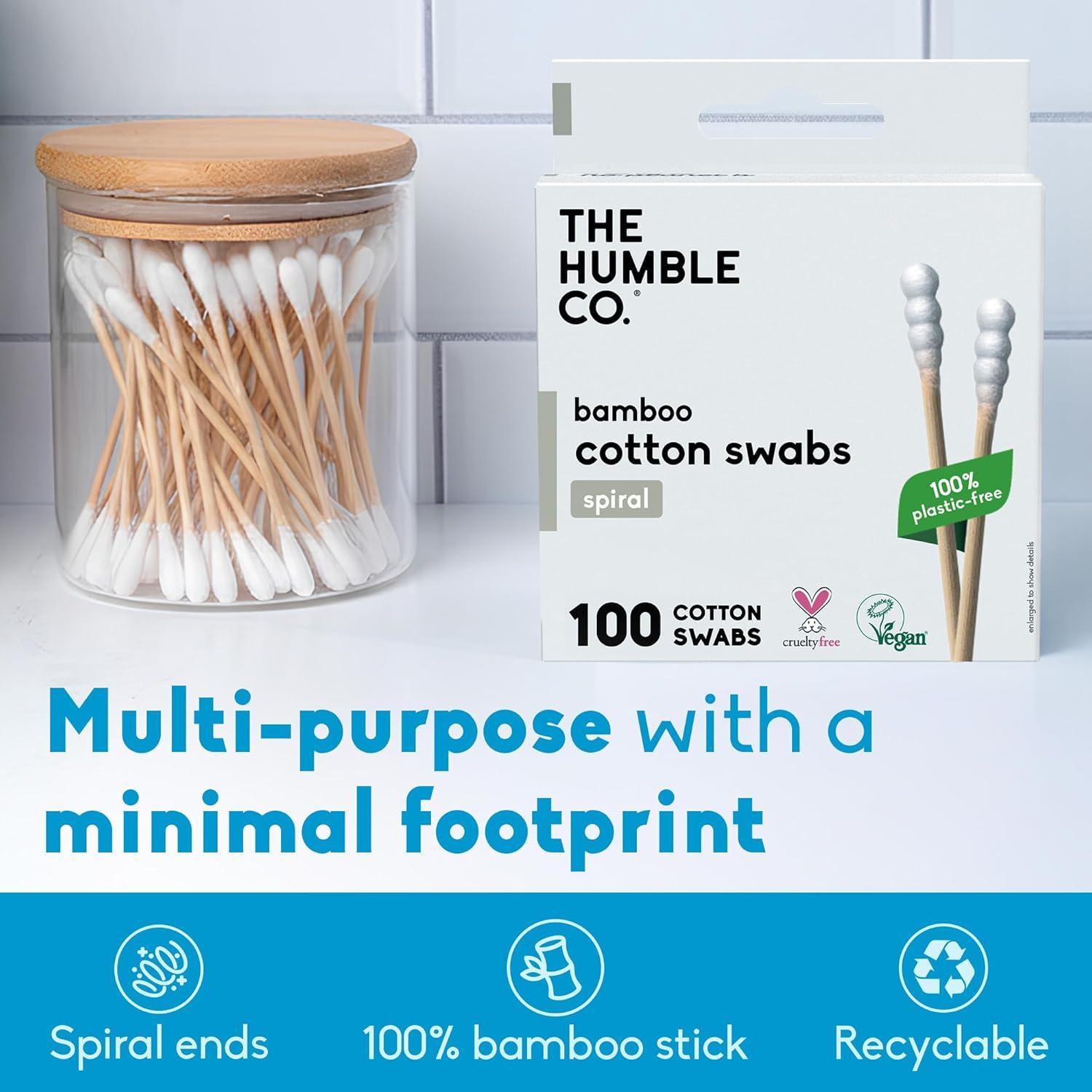 image:imageThe Humble Co Bamboo Cotton Swabs 600 Count White Cotton Buds for Ears Makeup Baby Care amp Cleaning Personal Hygiene Essentials amp Toiletries Daily Products for Travel amp Homewhitespiral