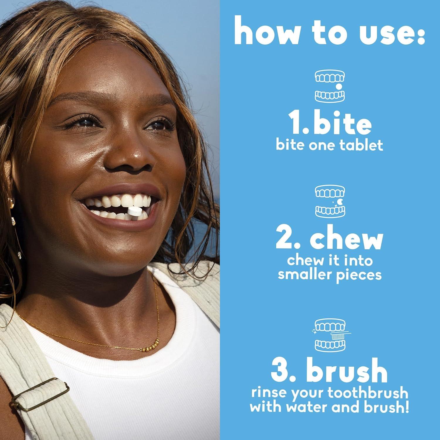 image:imageThe Humble Co FluorideFree Chewable Toothpaste Tablets Charcoal Bite Chew Brush Zero Water amp Plastic Free Toothpaste Tabs TravelFriendly amp WasteFree Dental Oral Care Hygiene 180 CountMint With Fluoride