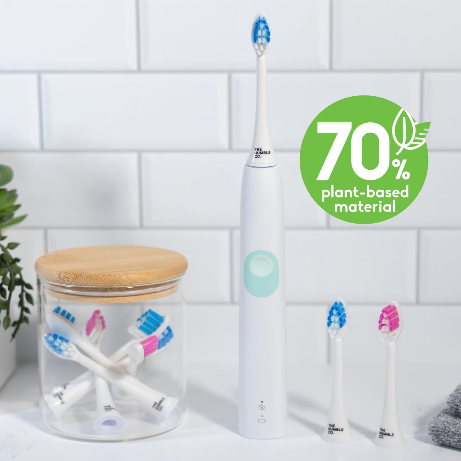 image:imageThe Humble Co PlantBased Electric Toothbrush Heads Compatible with Philips Sonicare Toothbrushes Replacement Toothbrush Heads with Soft Bristles Dental Oral Care amp Hygiene Regular Bristles