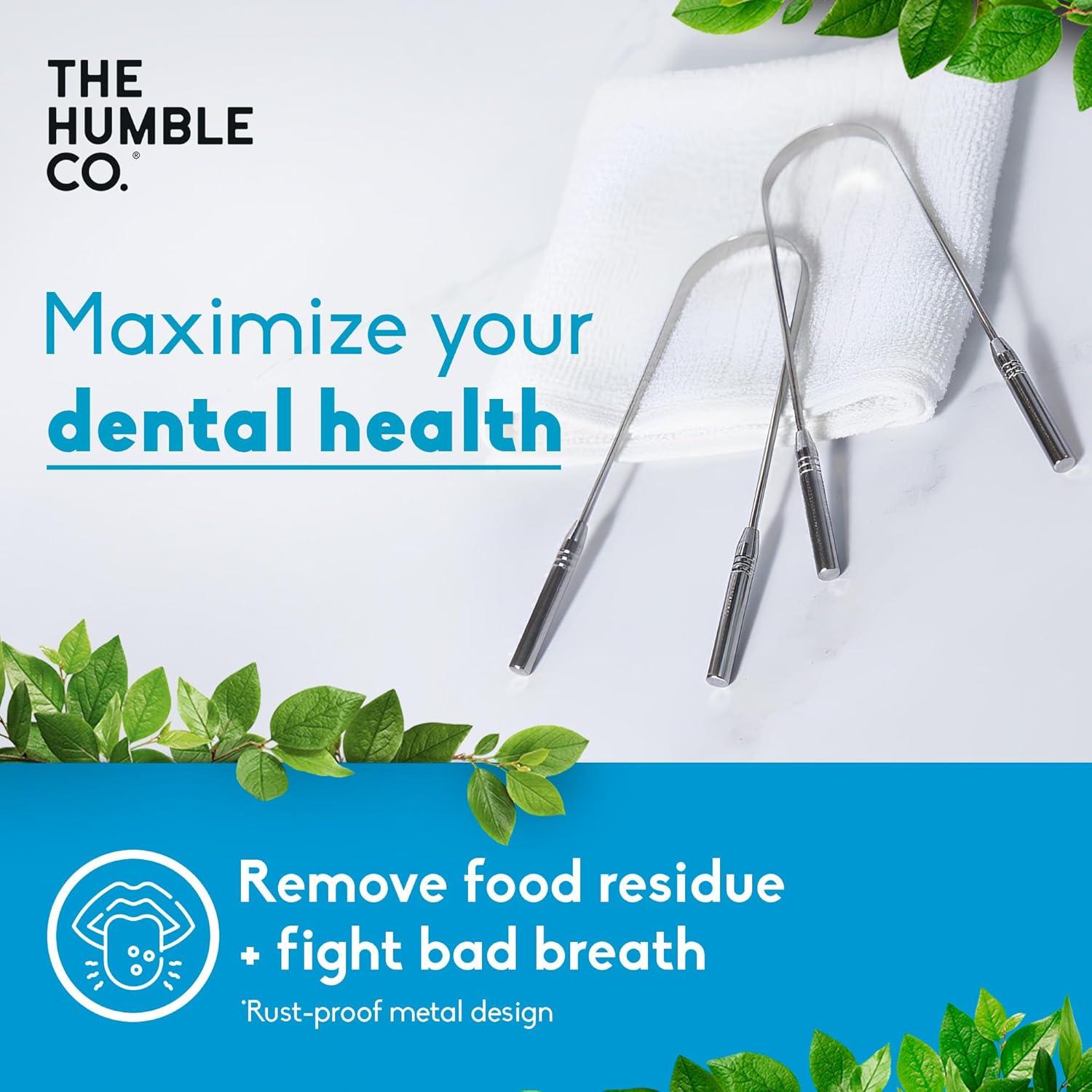 image:imageThe Humble Co Tongue Scraper for Adults amp Kids 2 Pack 100 Stainless Steel Tongue Cleaner Helps Eliminate Bad Breath amp Bacteria Dental Oral Care Products amp Personal Hygiene EssentialsStainless Steel