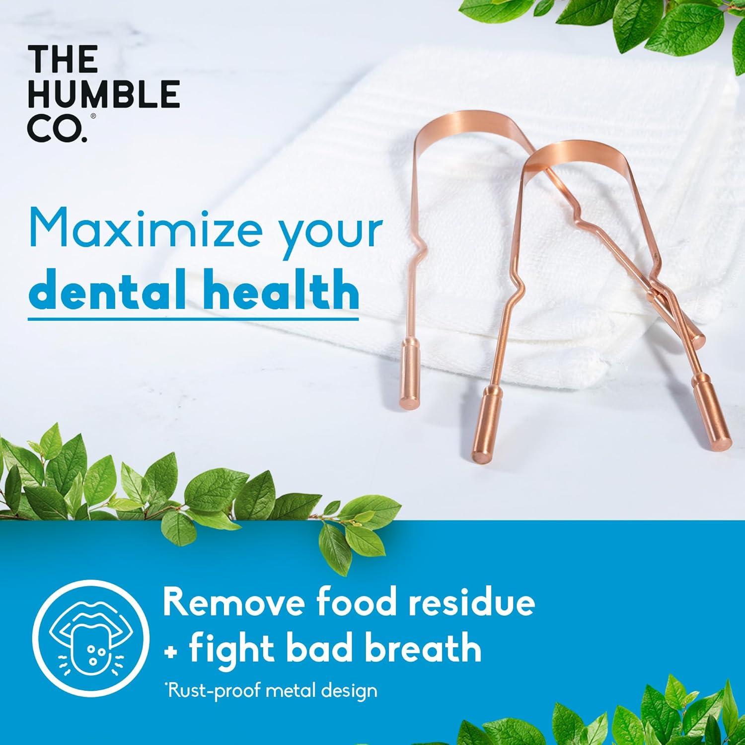 image:imageThe Humble Co Tongue Scraper for Adults amp Kids 2 Pack 100 Stainless Steel Tongue Cleaner Helps Eliminate Bad Breath amp Bacteria Dental Oral Care Products amp Personal Hygiene EssentialsCopper