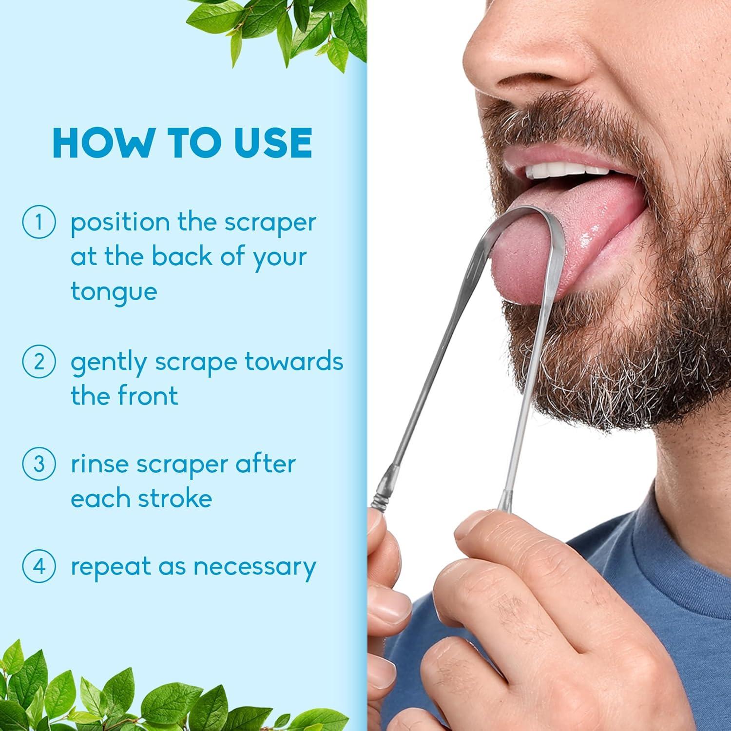 image:imageThe Humble Co Tongue Scraper for Adults amp Kids 2 Pack 100 Stainless Steel Tongue Cleaner Helps Eliminate Bad Breath amp Bacteria Dental Oral Care Products amp Personal Hygiene EssentialsStainless Steel