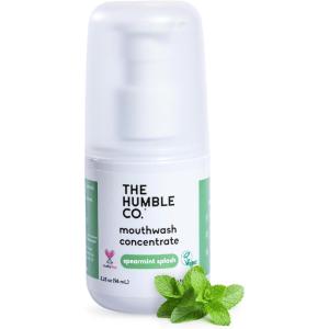 The Humble Co Mouthwash Concentrate for Bad Breath – Fluoride Free Natural Mouth Wash Rinse for Fresh Breath, Gum Health & Travel Size Dental Care & Oral Hygiene Products – Spearmint(Spearmint)