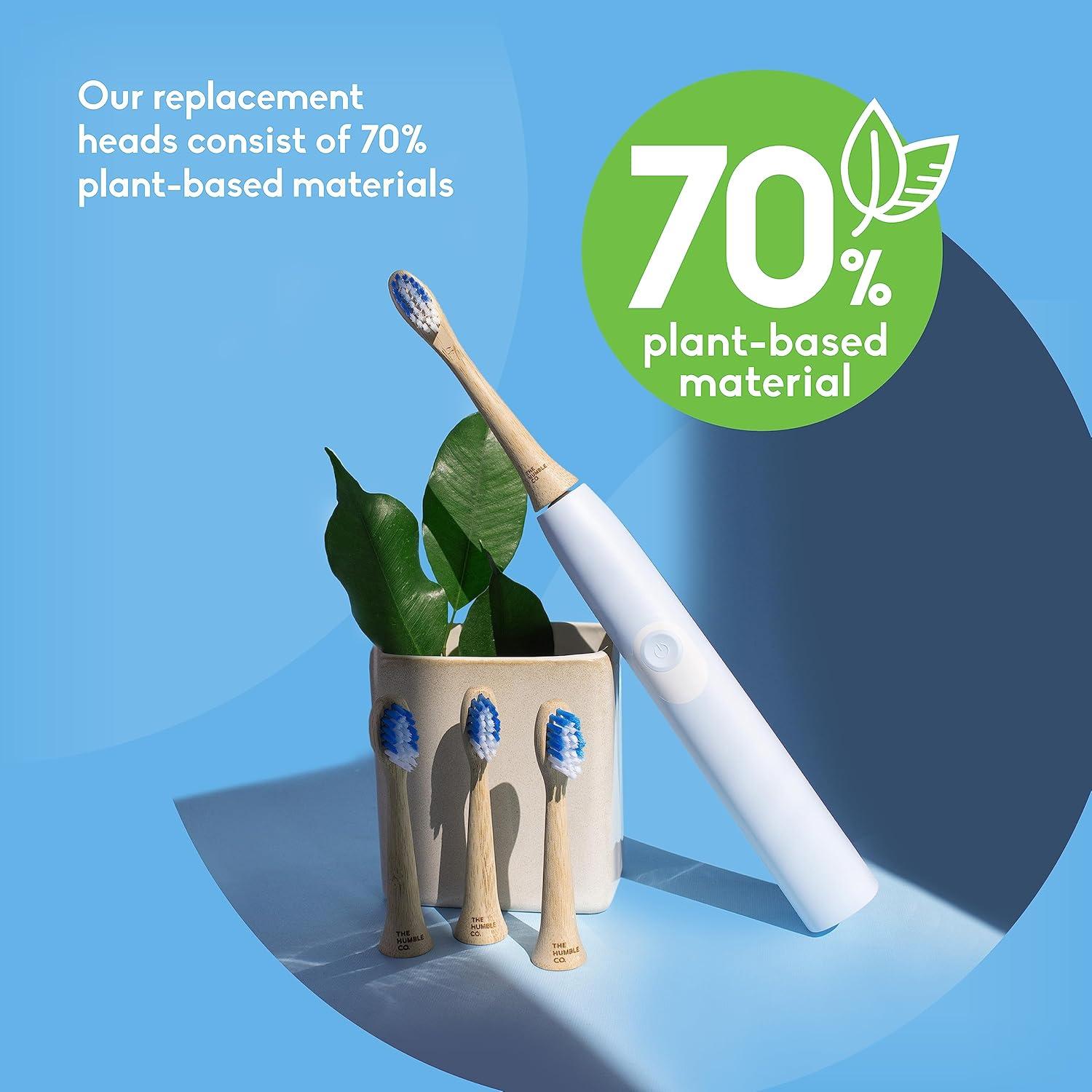 image:imageThe Humble Co Bamboo Electric Toothbrush Heads Compatible with Philips Sonicare Toothbrushes Replacement Toothbrush Heads with Soft Bristles Dental Oral Care amp Hygiene Fading Reminder BristlesRegular