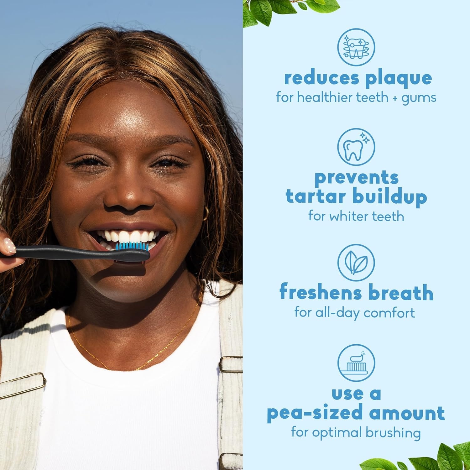 image:imageThe Humble Co FluorideFree Teeth Whitening Toothpaste Peppermint Natural Whitening Toothpaste with Xylitol amp Eco Certified Perlite for Adults SLS Free Dental Oral Care amp Hygiene 2 Pack